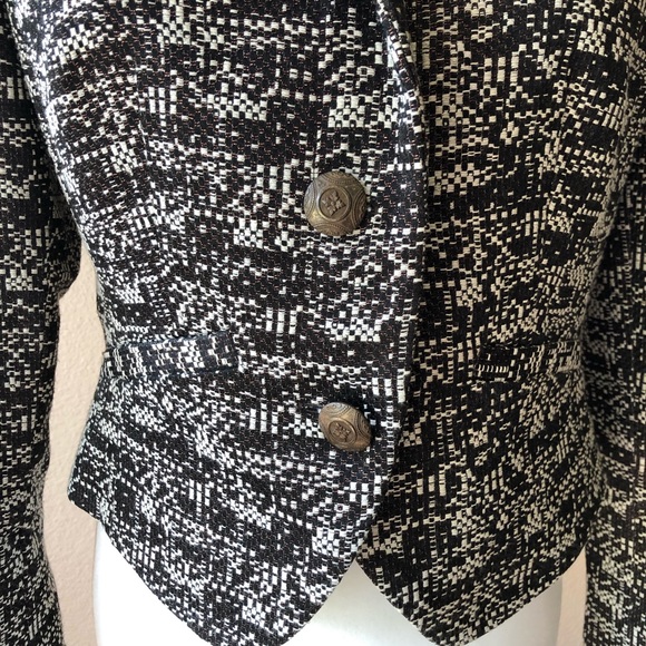 New Etcetera Button Up Brown Tweed Blazer 4 - Picture 3 of 13